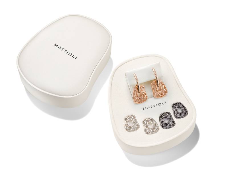 OPEN WORK MATTIOLI PUZZLE EARRINGS MOR054R070